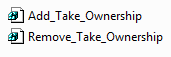 Add Take Ownership, Remove Take Ownership